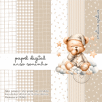 Urso Soninho - Papel Digital (Criativa Afetiva)