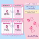 Marca Página Magnético - Outubro Rosa (Rafa Design)