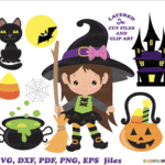 Bruxa de Halloween Fofa - Topo de Bolo