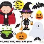 Crianças Fofas de Halloween - Topo de Bolo