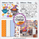 Halloween Cat - Kit Digital + Printables