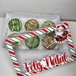 Caixa 6 Donuts Natal – Editável no CANVA