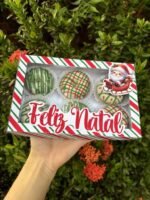 Caixa 6 Donuts Natal – Editável no CANVA - Imagem 2