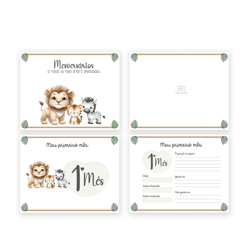 Safari Aquarela - Kit Maternidade (Arquivos da Toke) - Imagem 3