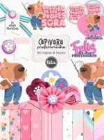 Capivara - Professora - Pack Especial - Arquivos + Ilustrações (Tita) - Imagem 2