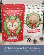 Printable - Rótulo Ziplock - Feliz Natal (Balloon) - Imagem 2