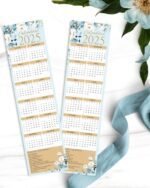 Calendários 2025 Coleção Floral Azul (Bicho Papel) - Imagem 2