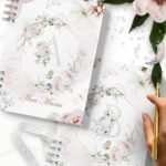 26 Capas Alfabeto A a Z e Miolo Pautado Floral Believe (Bicho Papel)