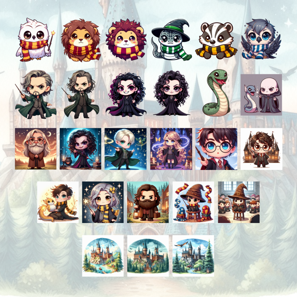 Escola de Magia - Harry Potter - Kit Digital - Imagem 3