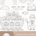 Arca de Noé | Para colorir - Kit Digital (Ni Estudio)