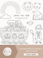 Arca de Noé | Para colorir - Kit Digital (Ni Estudio)