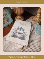 COSTURA - Agenda Vintage Tons de Rosa 2025 e sem data (Perfeito Miolo) - Imagem 3