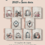 Wire-o | Espiral - Agenda Vintage Tons de Rosa 2025 e sem data (Perfeito Miolo)