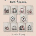 COSTURA - Agenda Vintage Tons de Rosa 2025 e sem data (Perfeito Miolo)