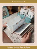 COSTURA - Agenda Vintage Tons de Rosa 2025 e sem data (Perfeito Miolo) - Imagem 8