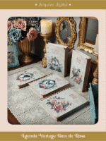 COSTURA - Agenda Vintage Tons de Rosa 2025 e sem data (Perfeito Miolo) - Imagem 2