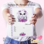 Caderno A5 + Bloquinho A6 -Professora Coruja (Cute Corte) - Imagem 3