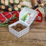 Caixa para 4 Doces – Natal 2024 (Chuvinha de Papel)