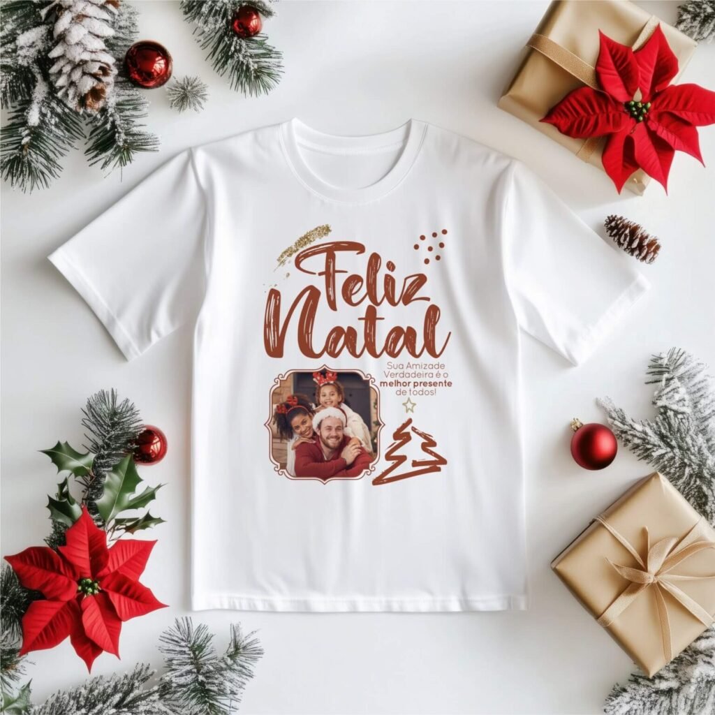 Pacote de 20 Artes Camisetas Natal 2024 COM FOTO (Vintage) - Imagem 2