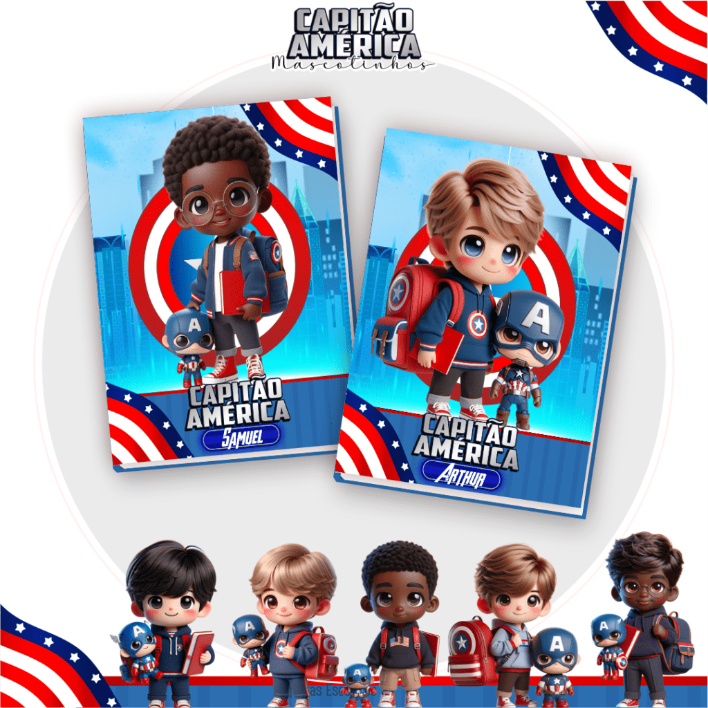 Capitão América - Mascotes IA 2025 (Pamella Vieira) - Imagem 3