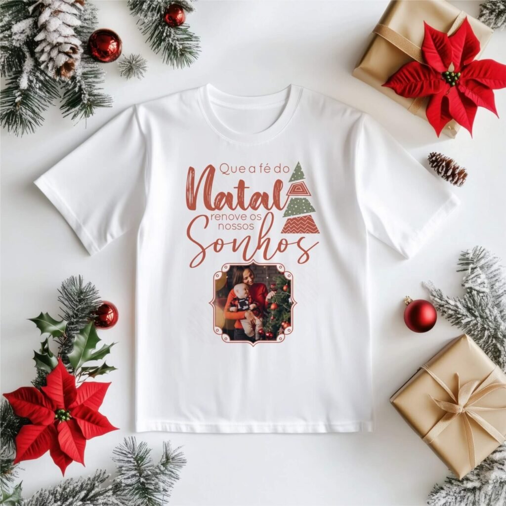 Pacote de 20 Artes Camisetas Natal 2024 COM FOTO (Vintage) - Imagem 17