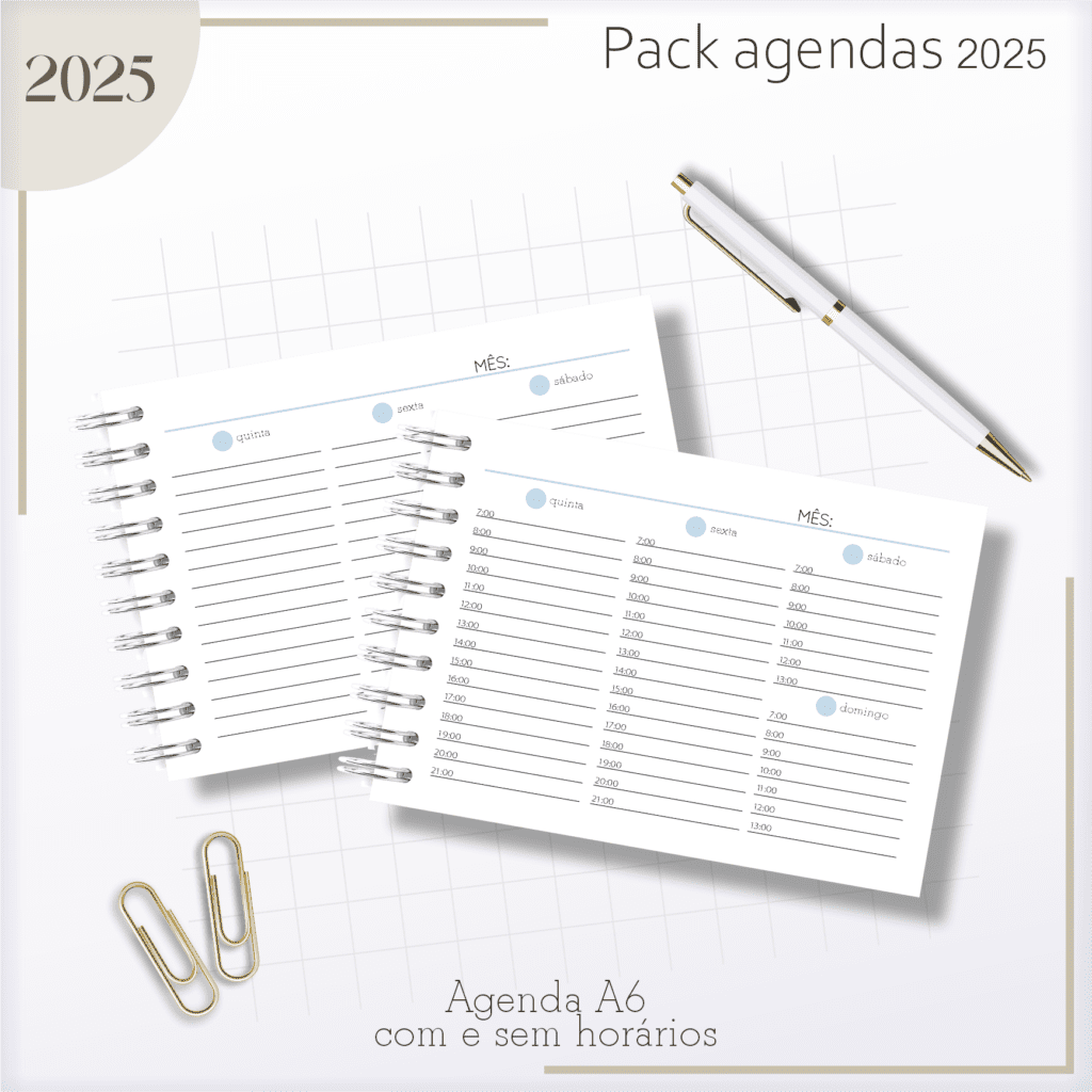 Agendas Masculina 2025 (Lina Criativa) - Imagem 5