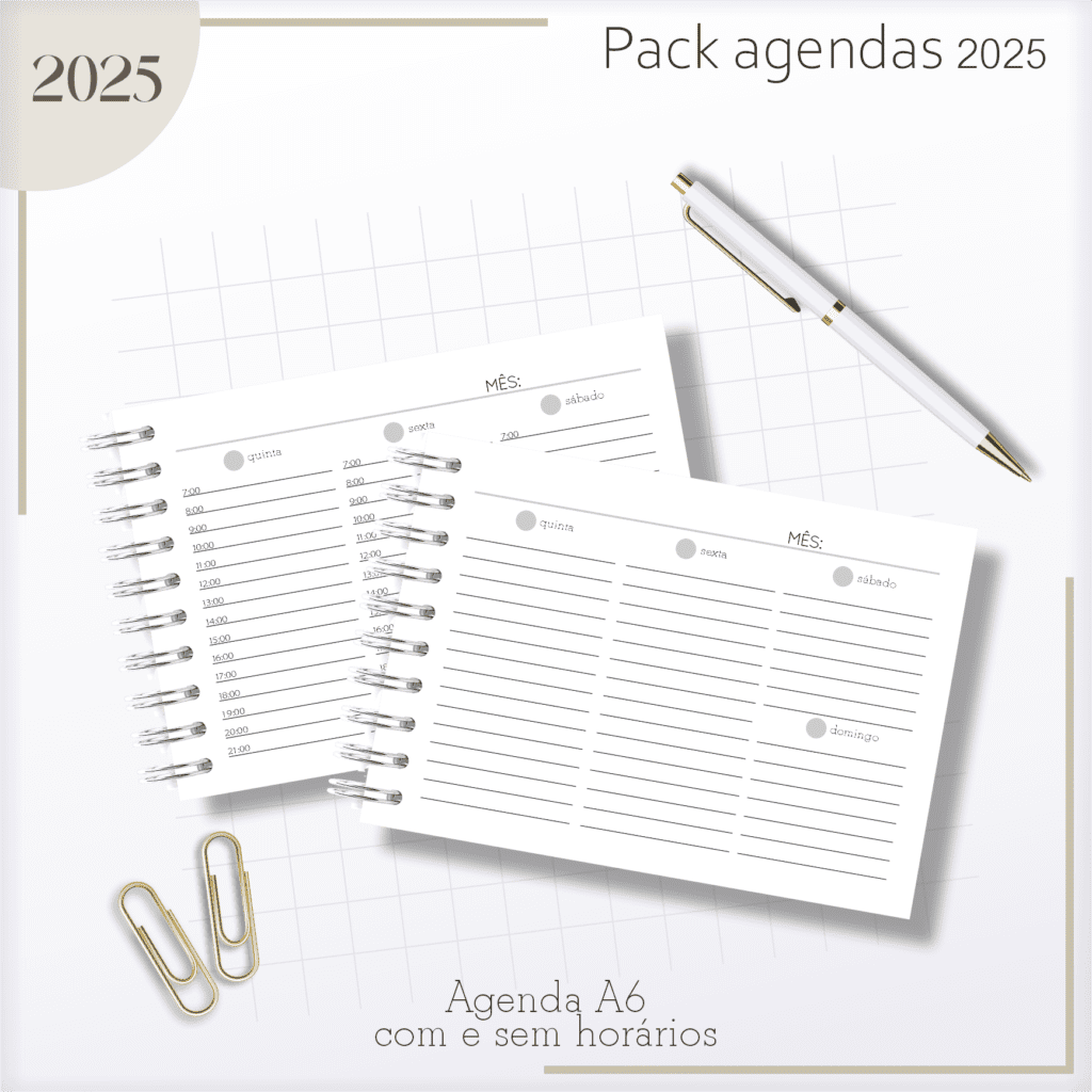 Agendas Masculina 2025 (Lina Criativa) - Imagem 3