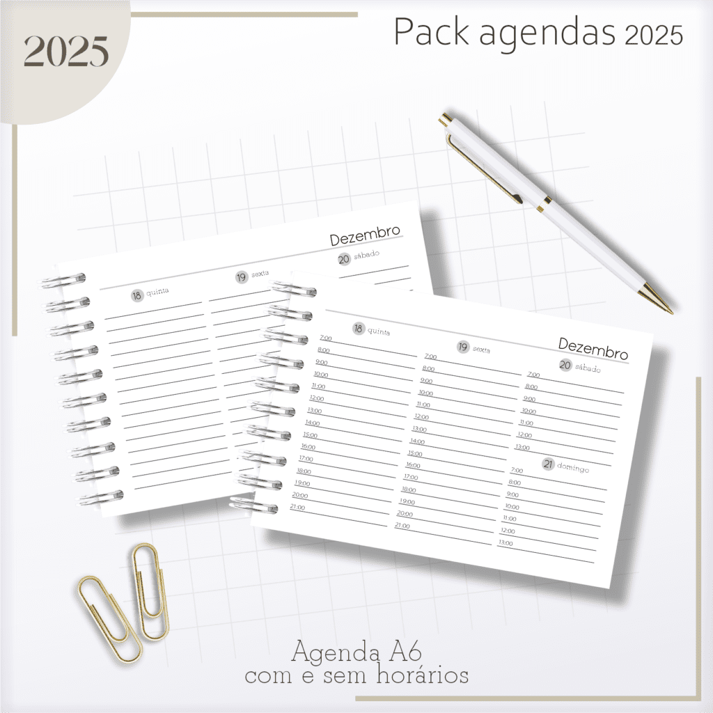 Agendas Masculina 2025 (Lina Criativa) - Imagem 2