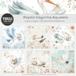 Papéis Cegonha | Aquarela (Tutti) - Imagem 2