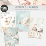 Papéis A4 Cegonha | Aquarela (Tutti)