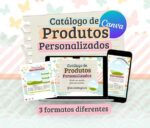 Catálogo Produtos Personalizados Borboleta - Editável no Canva