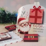 Card mini tablete chocolate 5g - Natal (Loopinha)