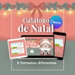Catálogo Natal Noel Pastel Colors - Editável no Canva