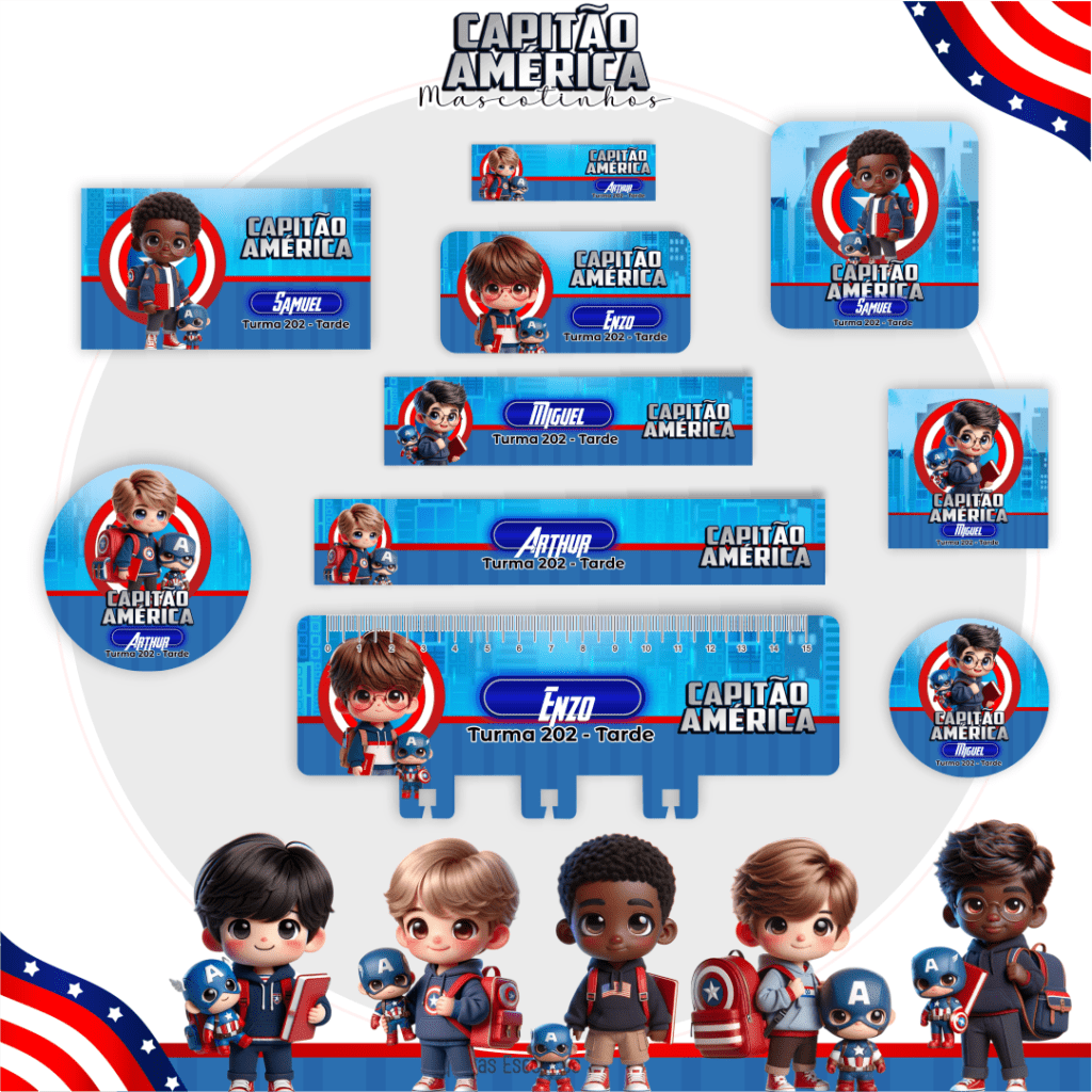 Capitão América - Mascotes IA 2025 (Pamella Vieira) - Imagem 5