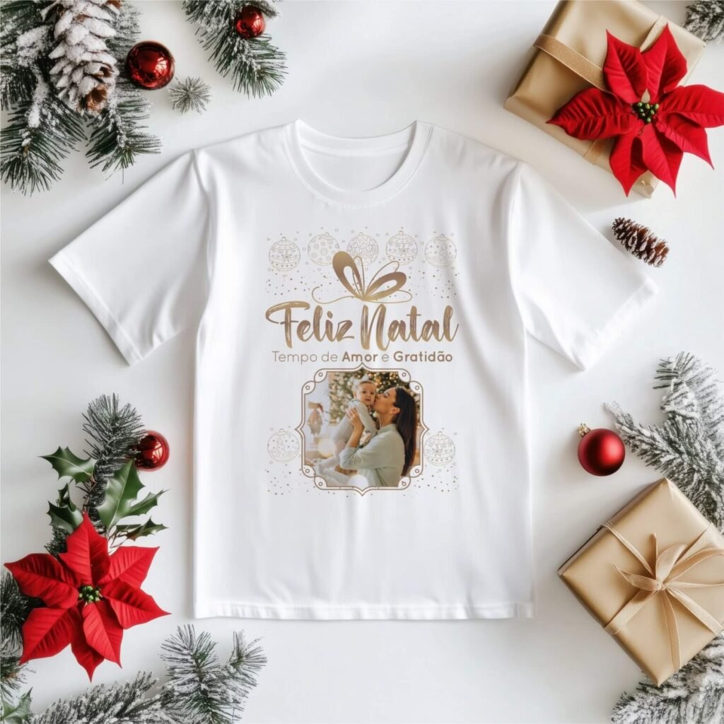 Pacote de 20 Artes Camisetas Natal 2024 COM FOTO (Vintage) - Imagem 20