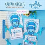 Cartão Chiclete - Novembro Azul (Art Ideia)