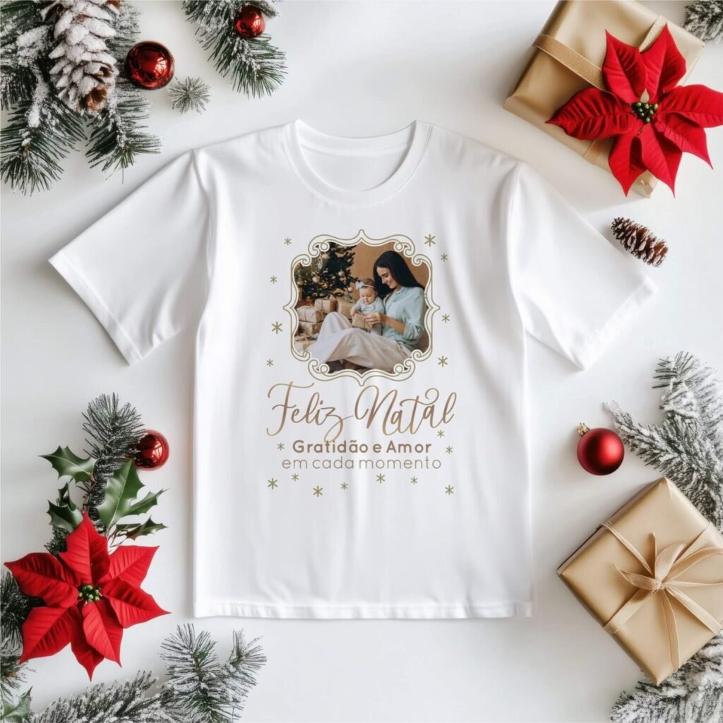 Pacote de 20 Artes Camisetas Natal 2024 COM FOTO (Vintage) - Imagem 11