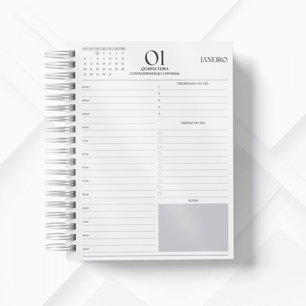 Agenda A5 - Coleção Masculina (Papel Amado) - Imagem 1