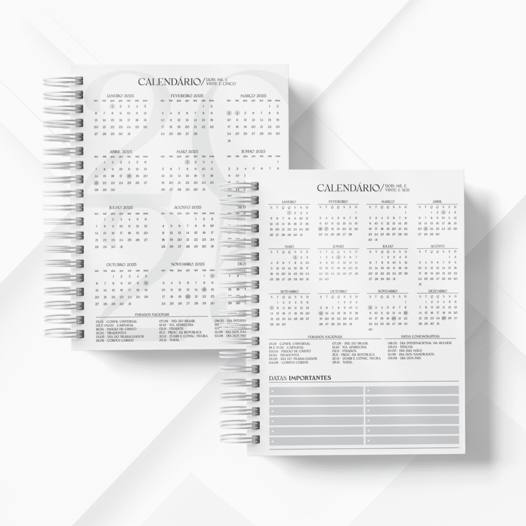 Agenda A5 - Coleção Masculina (Papel Amado) - Imagem 3
