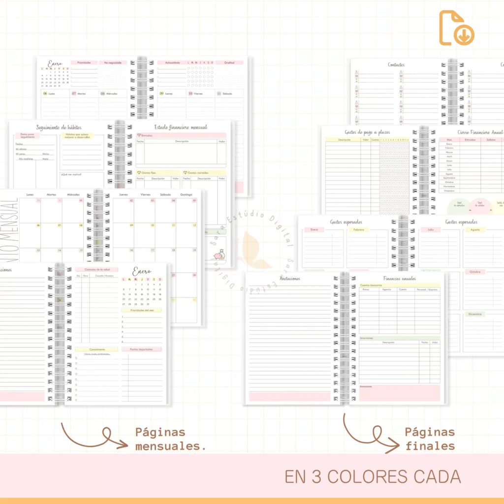 COMBO Planners 2025 - Español (Sara Estudio) - Imagem 2