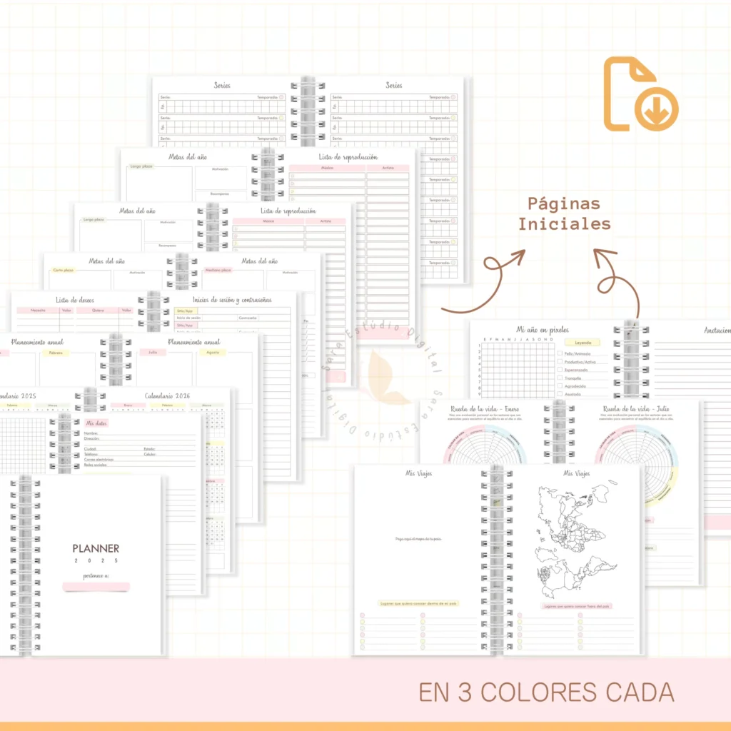 COMBO Planners 2025 - Español (Sara Estudio) - Imagem 3