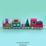 Molde Locomotiva Advento Natal
