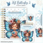 Kit Borboletas 2 - Encadernação (Crys Arts) - Imagem 6