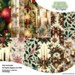 Papéis Digitais - Natal Elegante- Kit Digital