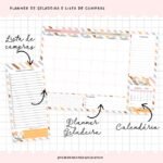 Planner Geladeira com Calendário e Lista de Compras (Vê Bernardi)