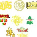 COMBO Natal e Ano Novo 2025 - Topos de Bolo