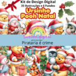 Ursinho Pooh Natal - Kit Digital
