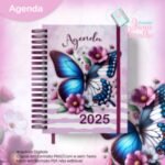 Agenda Datada CH- Coleção Watercolor Flower (Jana Bicalho)