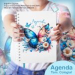 Agenda Permanente SH Colegial - Coleção Watercolor Flower (Jana Bicalho) - Imagem 2