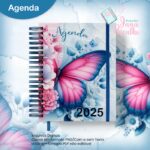 Agenda Datada 2 DPP - Coleção Watercolor Flower (Jana Bicalho)